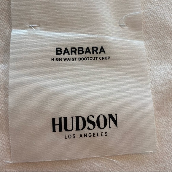 Hudson Women's Barbara High Waist Bootcut Crop White Jeans NEW size 30 - Picture 9 of 14